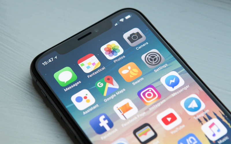 スマートフォンの画面